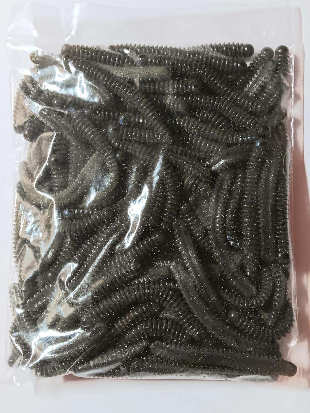 1 Bulk Pack Of 100 Strike King KVD Supa Fry 4&1/2"  Blue Craw - Image 1