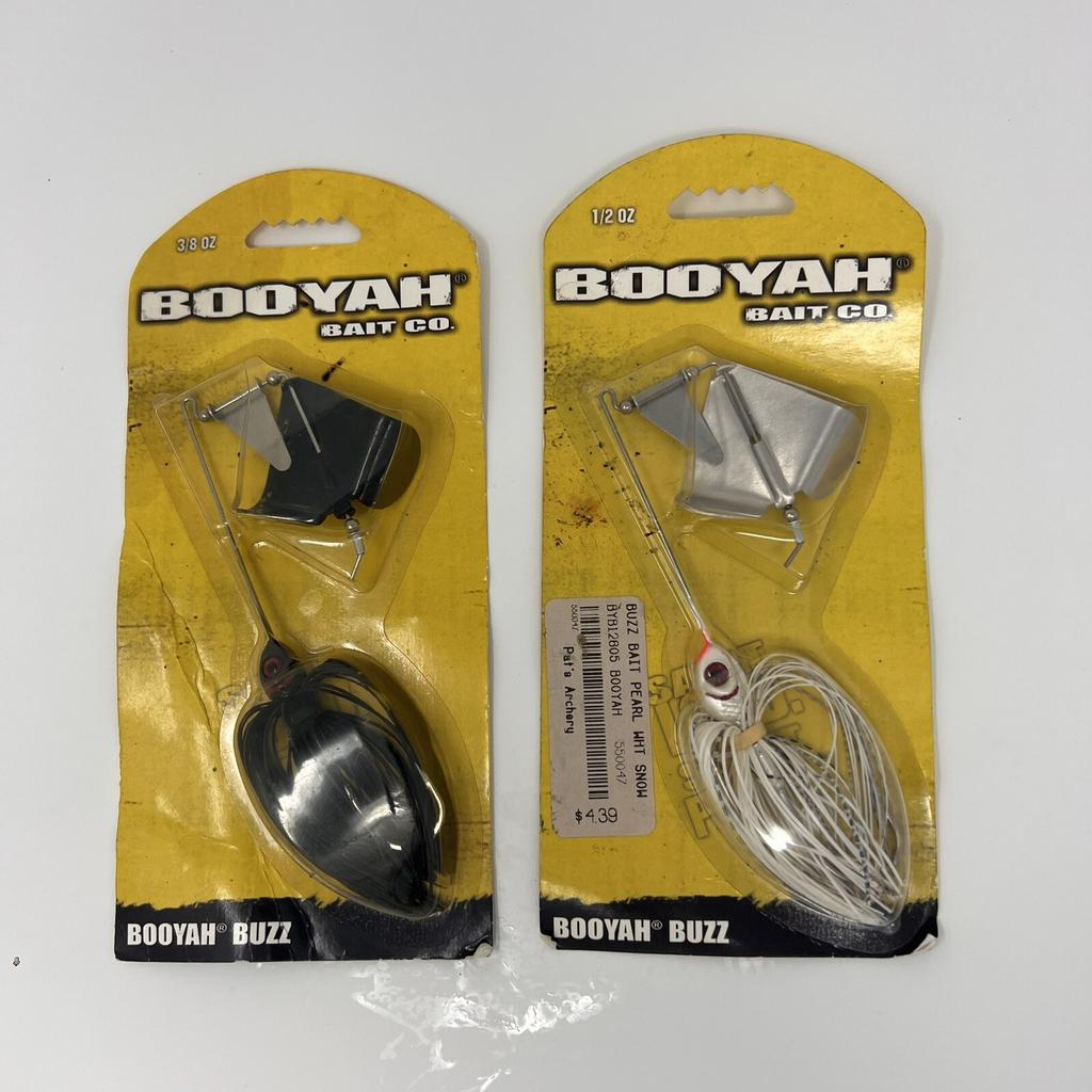 2 - Booyah Buzzbait Topwater Lure - Black 3/8oz  White 1/2oz - Image 1