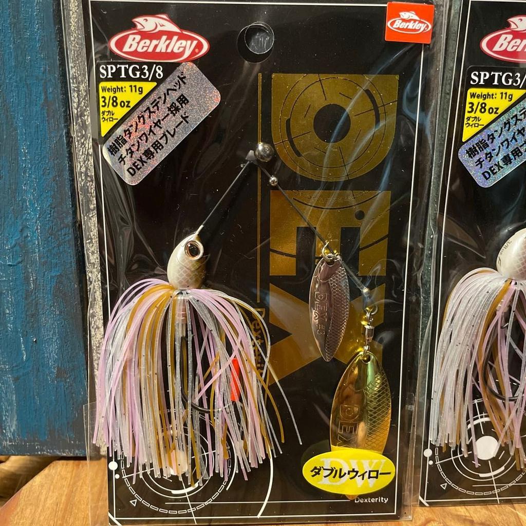 Berkley Spinnerbait 3/8oz DEX, Set of 2, Double Willow, Ghost Wakasagi - Image 2