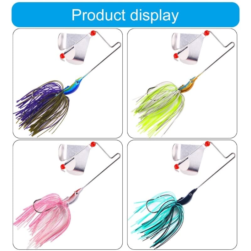 5Pcs Swim Jigs Fishing Lure Spinnerbait Fishing Lures Spinner Baits for Trout - Image 3