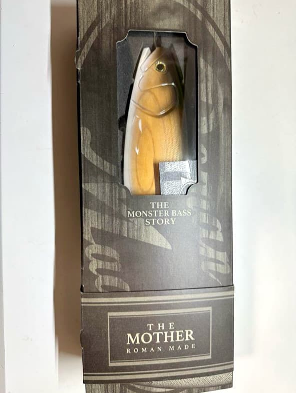 Roman Made Mother Wood Color Fishing Big Bait Swimbait From Japan New - Image 3