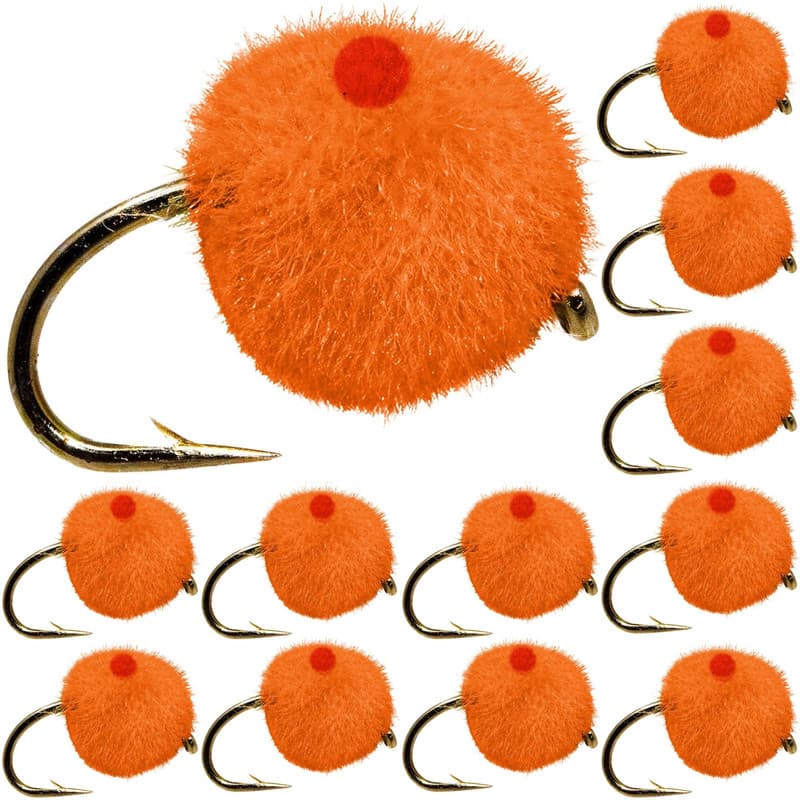 12 Piece Salmon Egg Fly - Fly Fishing Accessories - Premium Fly Fishing Flies... - Image 3