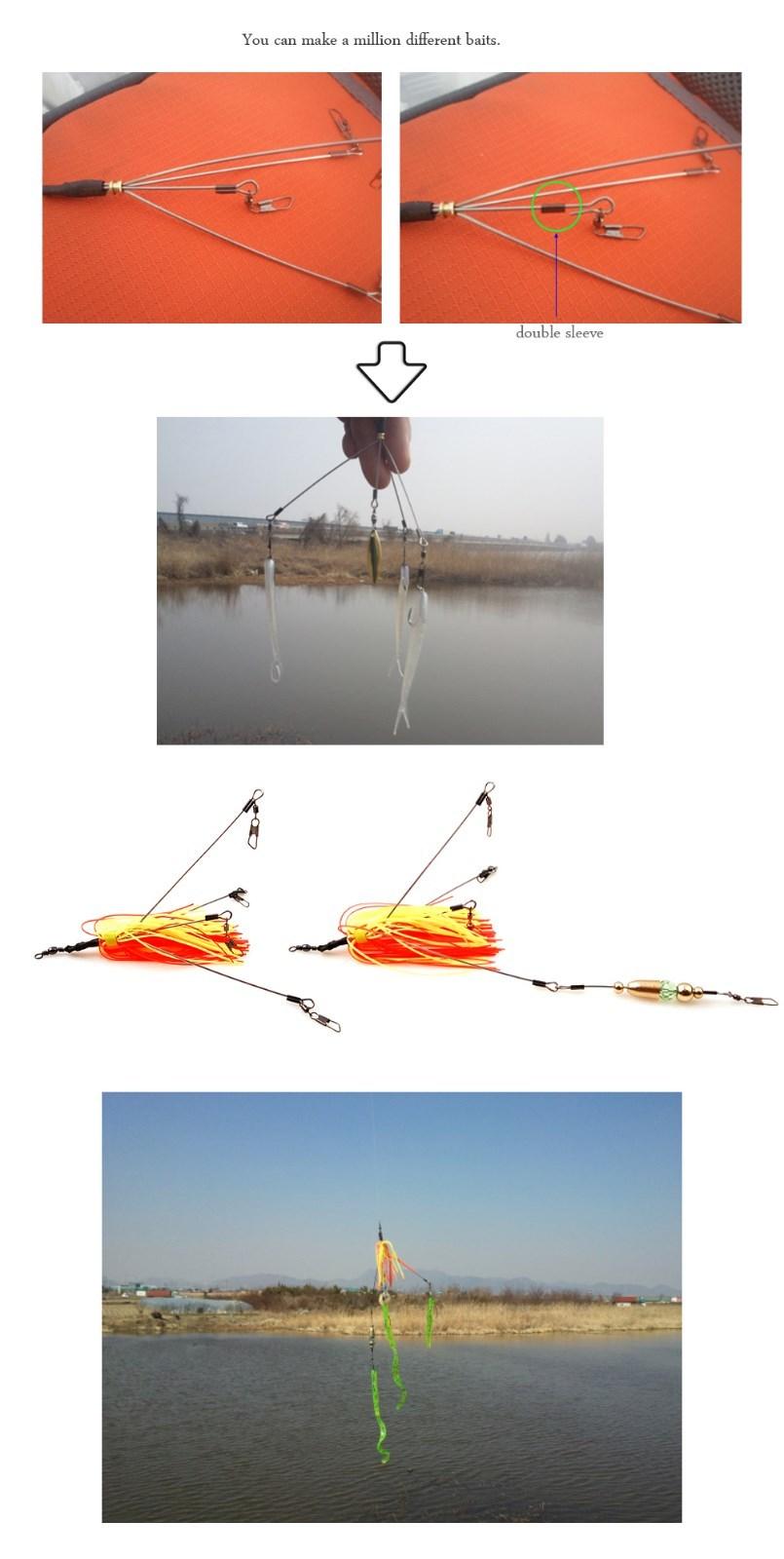 lot of 10ea Duri Fishing Finesse Umbrella (Alabama) Rig - Image 3