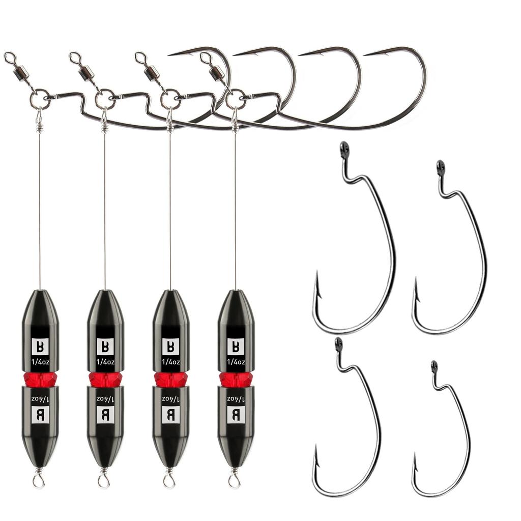 TR1 Tokyo Rig 4Pack 1/2oz Pre Rigged Punch Shot Rig Bass Fishing Accessories ... - Image 1