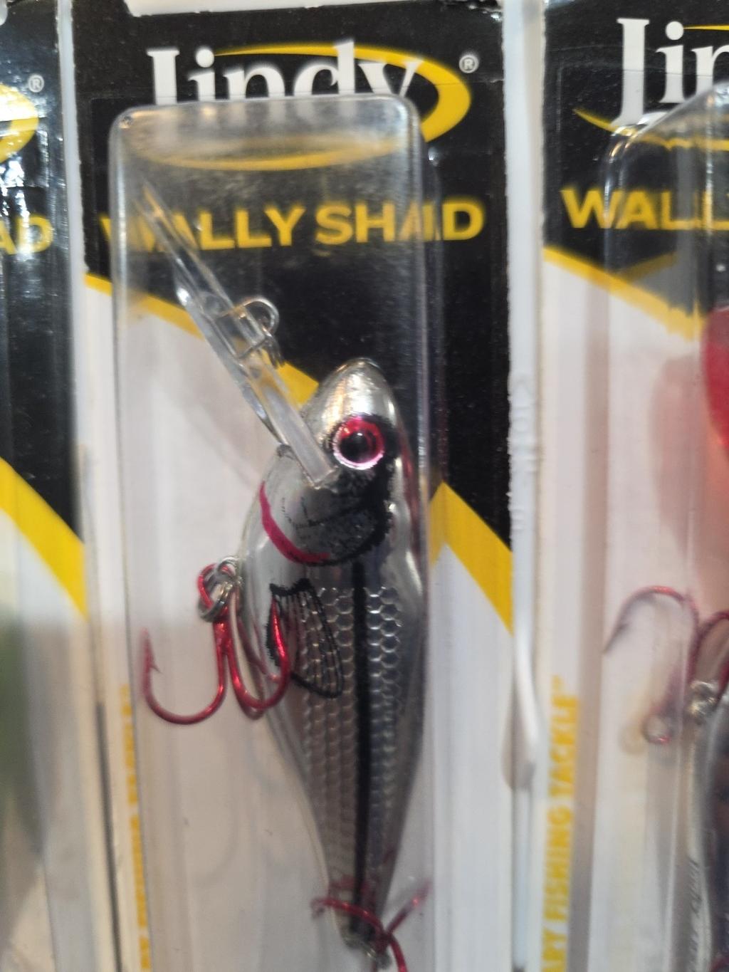 Lot of 3- Lindy Wally Shad 2.5" Blu, Firetiger, Silver Blk 1/3oz Bass Crankbait  - Image 8