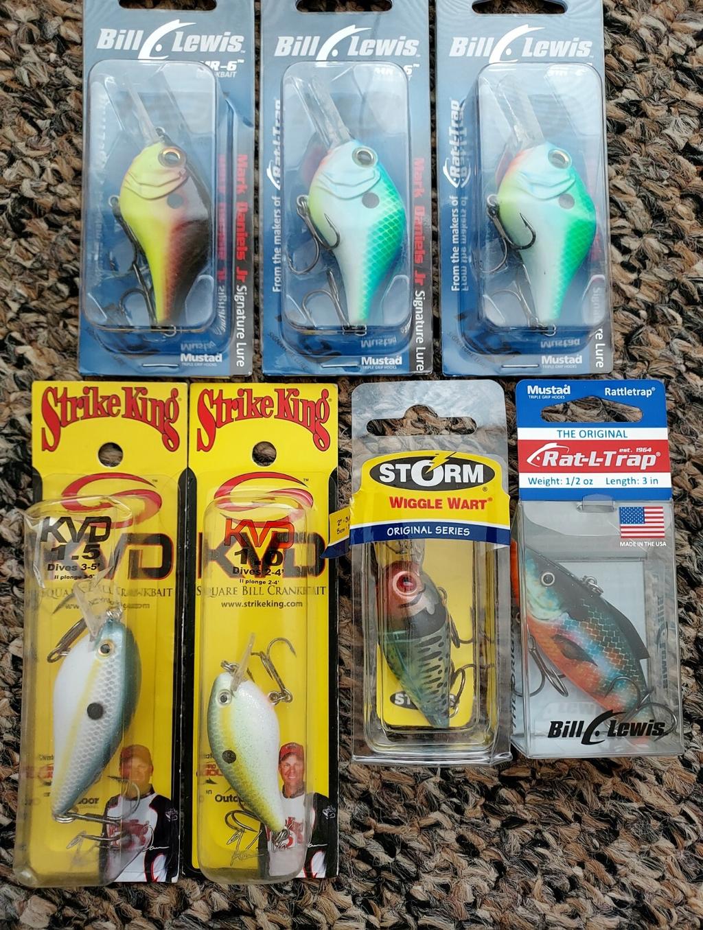 Bill Lewis MR-6 & Rat-L-Trap Strike King KVD Storm Wiggle Wart Fishing Lures Lot - Image 3