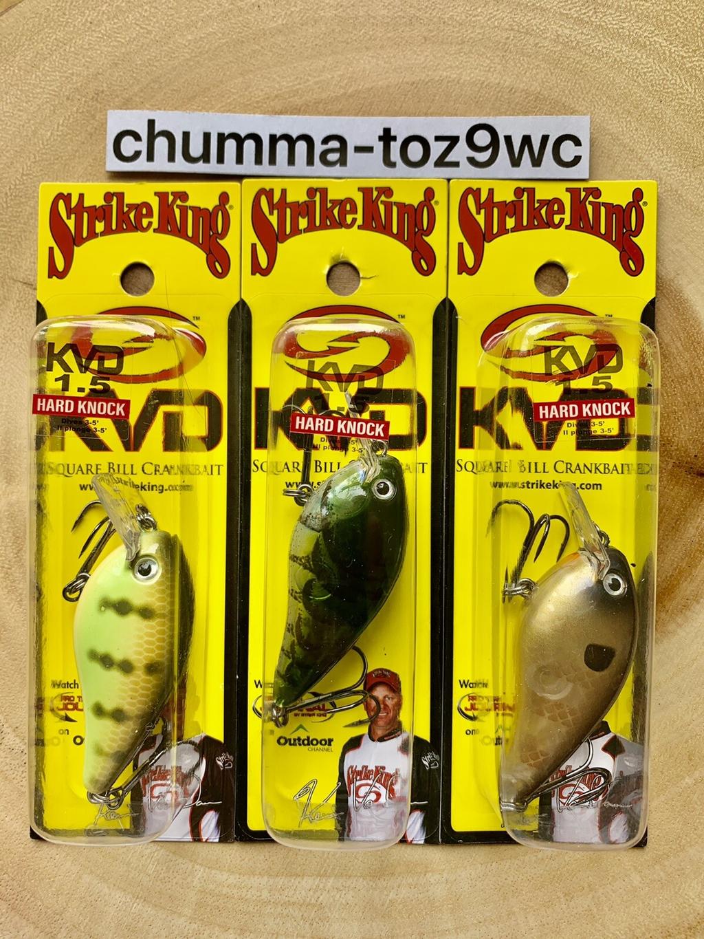KVD1.5 (Lot Of 3) “Hard Knock” Square-bill Crankbait, Strike King, Bass, NWT! - Image 4