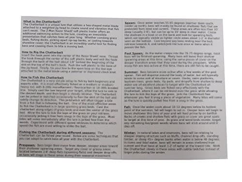  Chatterbait Kit - Z-Man 3/8oz + Razor ShadZ + How to Fish Guide Green Pumpkin - Image 5