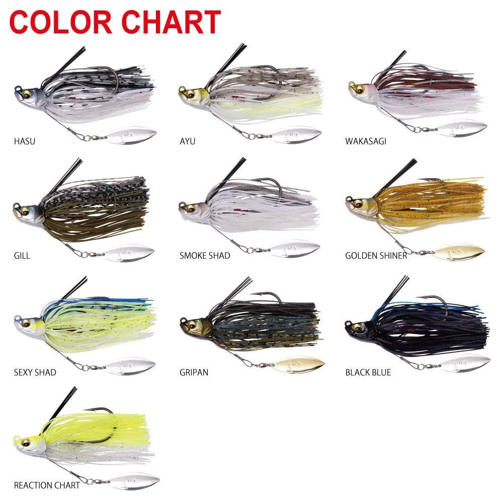 Megabass spinnerbait UOZE SWIMMER (5/8oz) Hassu Hook #5/0 - Image 5