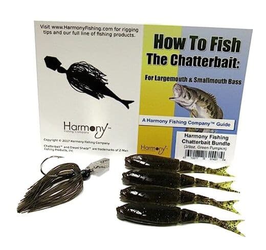  Chatterbait Kit - Z-Man 3/8oz + Razor ShadZ + How to Fish Guide Green Pumpkin - Image 1