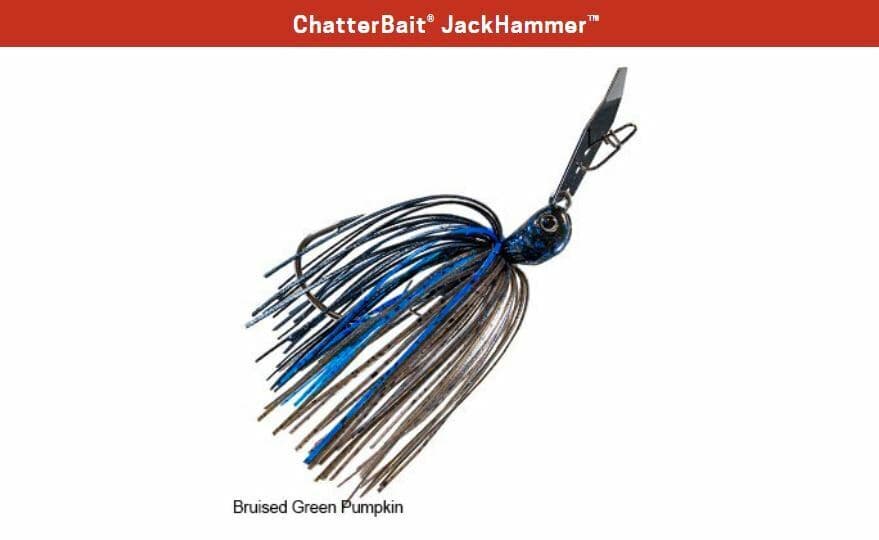Z-Man ChatterBait JackHammer 1/2 oz - Bruised Green Pumpkin - Jack Hammer  - Image 1