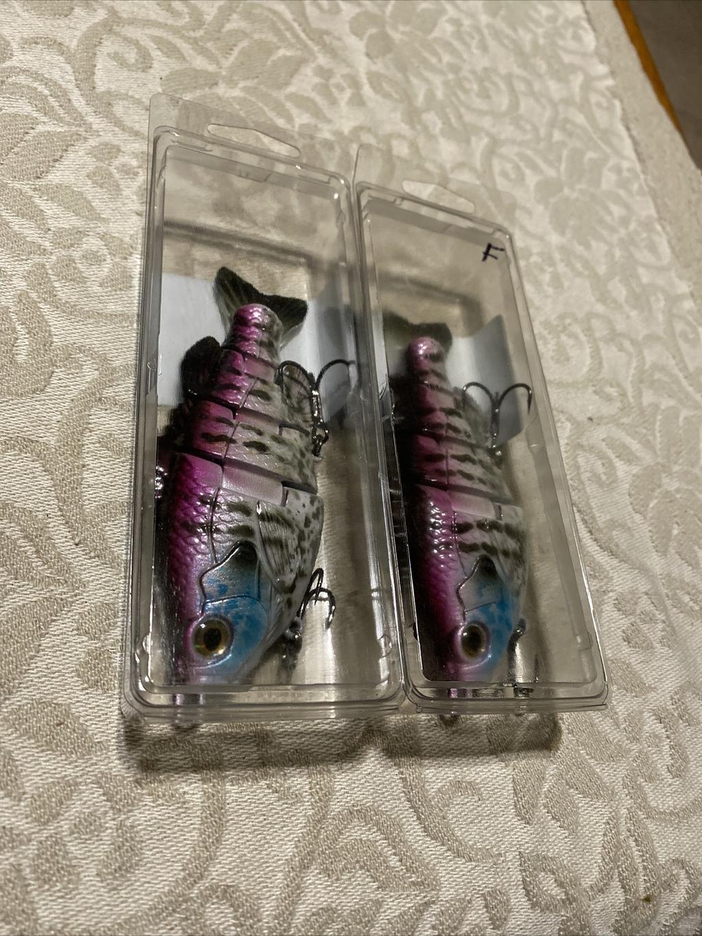 3:16 Lure Co. Swimbait 5 FS Gill Lot Of 2-(1) SS/(1)F BaitWorks Custom Color - Image 13