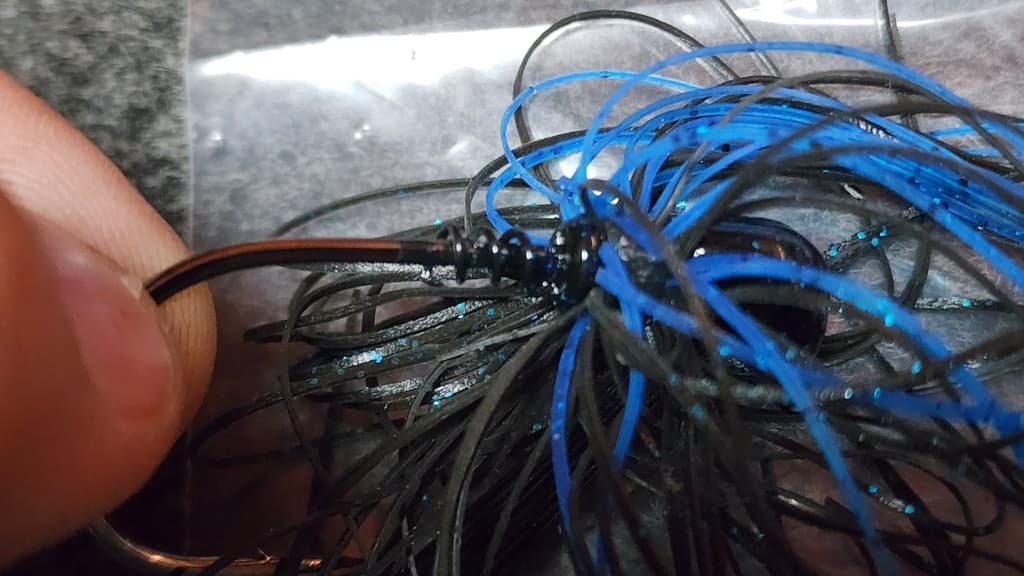 9 Strike King 1/2 oz Black Blue Pro Model & Tour Grade Skipping Jigs NEW - Image 3