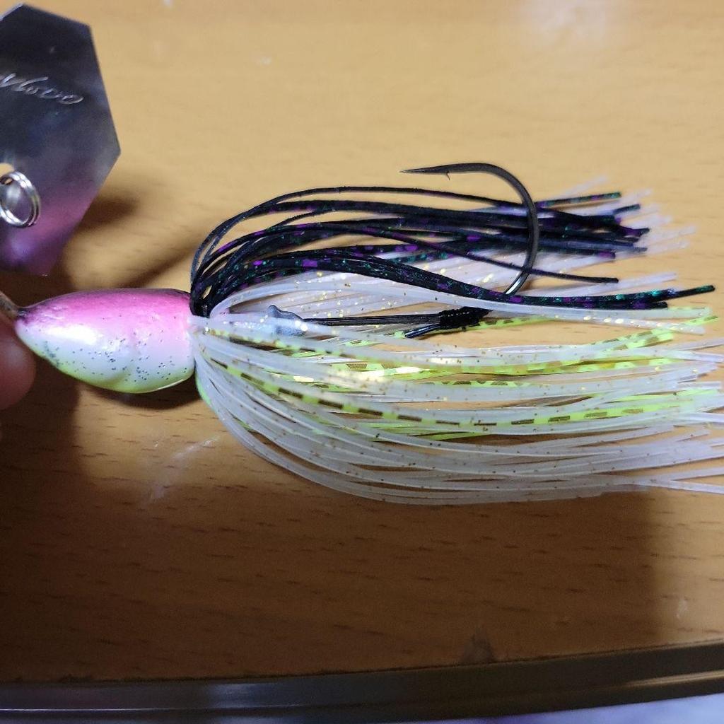 Handmade Chatterbait 1/2oz 2pcs AK Blade, Jackhammer Blade, Used - Image 4