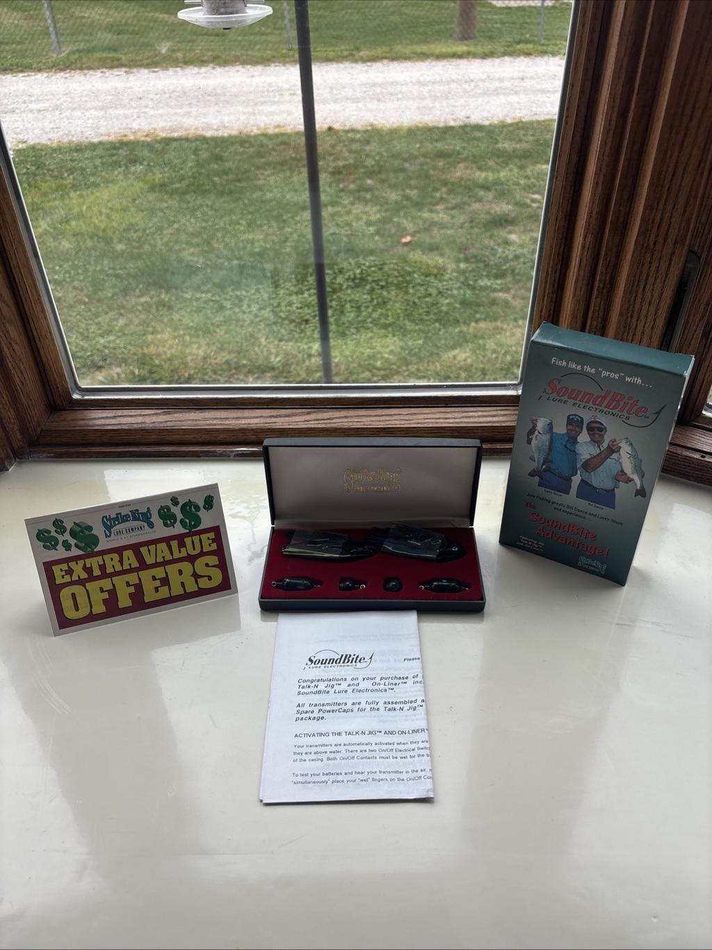 NIOB SoundBite Lure Electronic Strike King Talk N Jig On-Liner & Instructions - Image 1