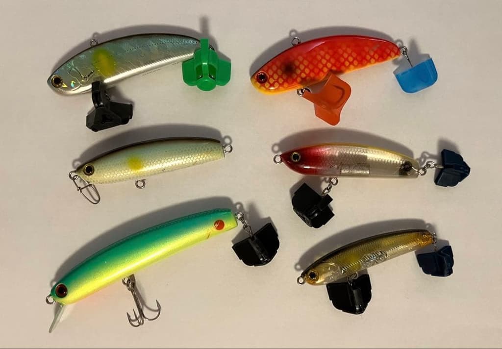 Retiring from bass fishingA collection of bass plugs, including sumlures, etc. - Image 1