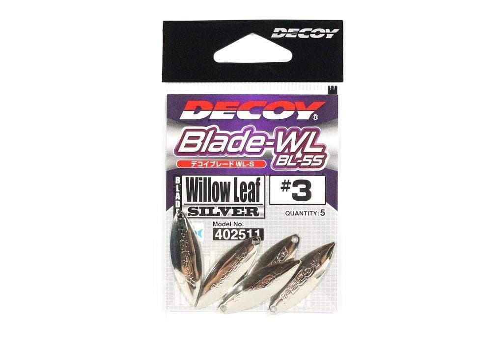 Katsuichi Decoy BL-5S Blade Willow Leaf Silver 3 22 - Image 1