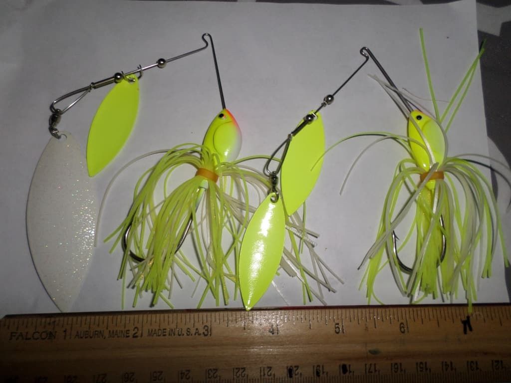 Two unknown well made 1 oz Spinnerbait Lures - Image 1