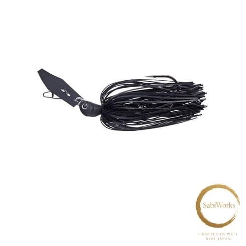 New EVERGREEN ChatterBait Jack Hammer TG 1/2oz #48 Matte Black - Image 1