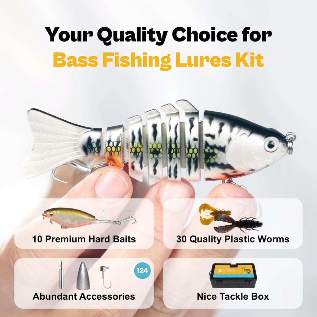 OJYDOIIIY Bass Fishing Lures Kit for Freshwater with Animated Swimbait,Topwater - Image 8