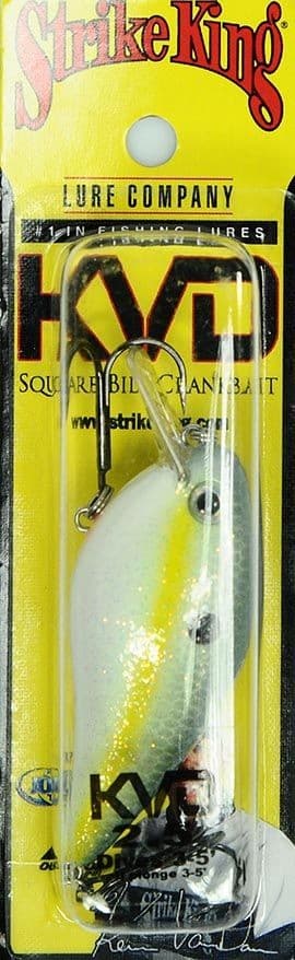[RDY] [Free Shipping] Strike King KVD Squarebill 2.5 Crankbait Chartreuse Sexy - Image 3