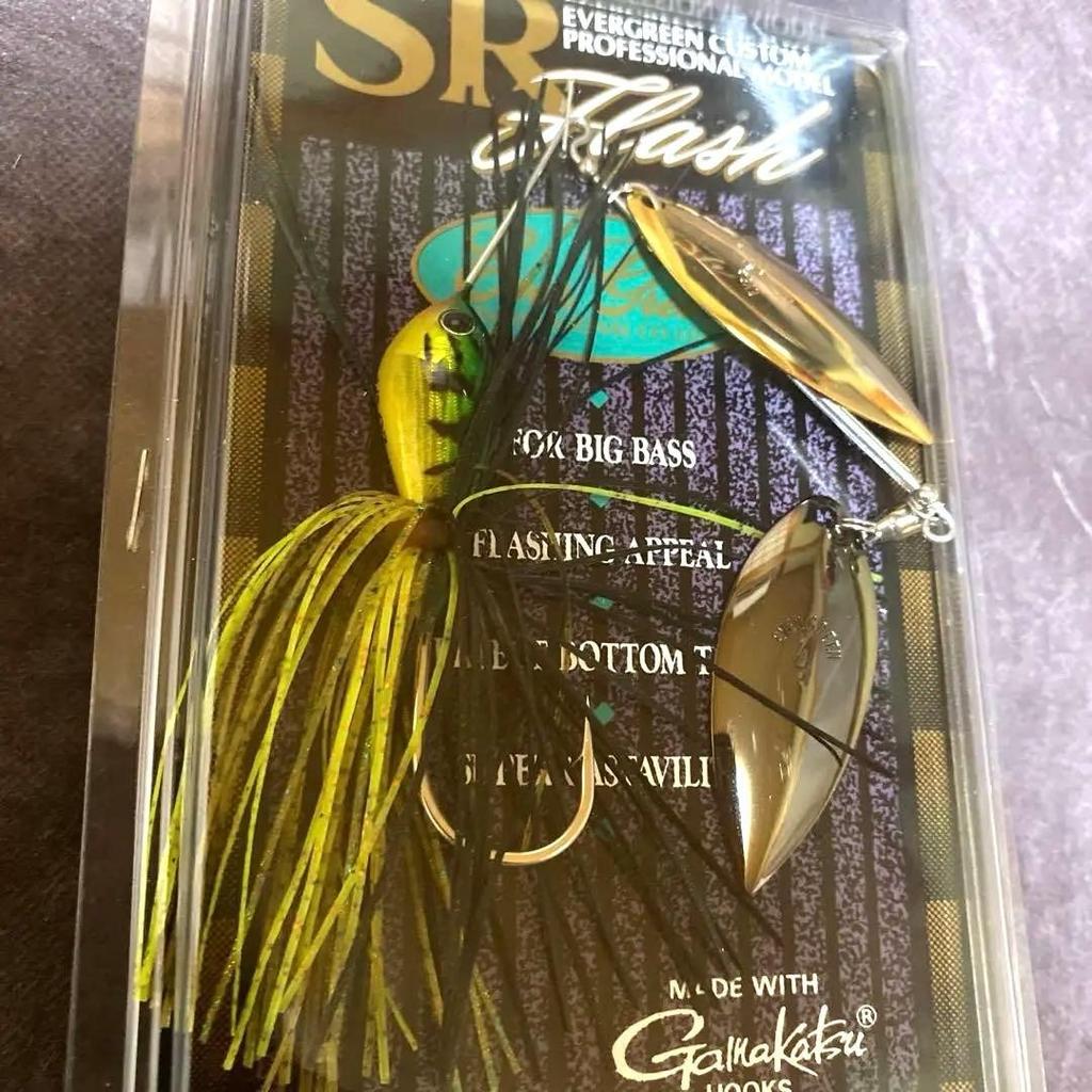 Evergreen SR Splash Spinnerbait #10 1/2oz Fluorescent for Big Bass, New - Image 1