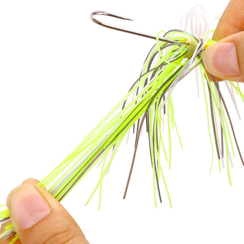 6PCS Spinner Bait Fishing Lures Jig Head Spoon Metal 3/4oz Buzzbait Blade Tackle - Image 4