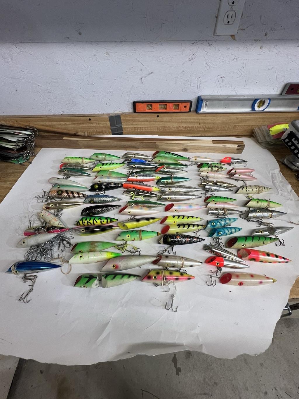 Lot of 71 USED Salmon Trolling J Plugs. Multiple sizes And Makes. - Image 1