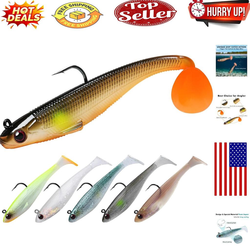 Ultra-Realistic 3.5'' Soft Swimbaits - Ideal for Crappie, Walleye & Pike Fishing - Image 1
