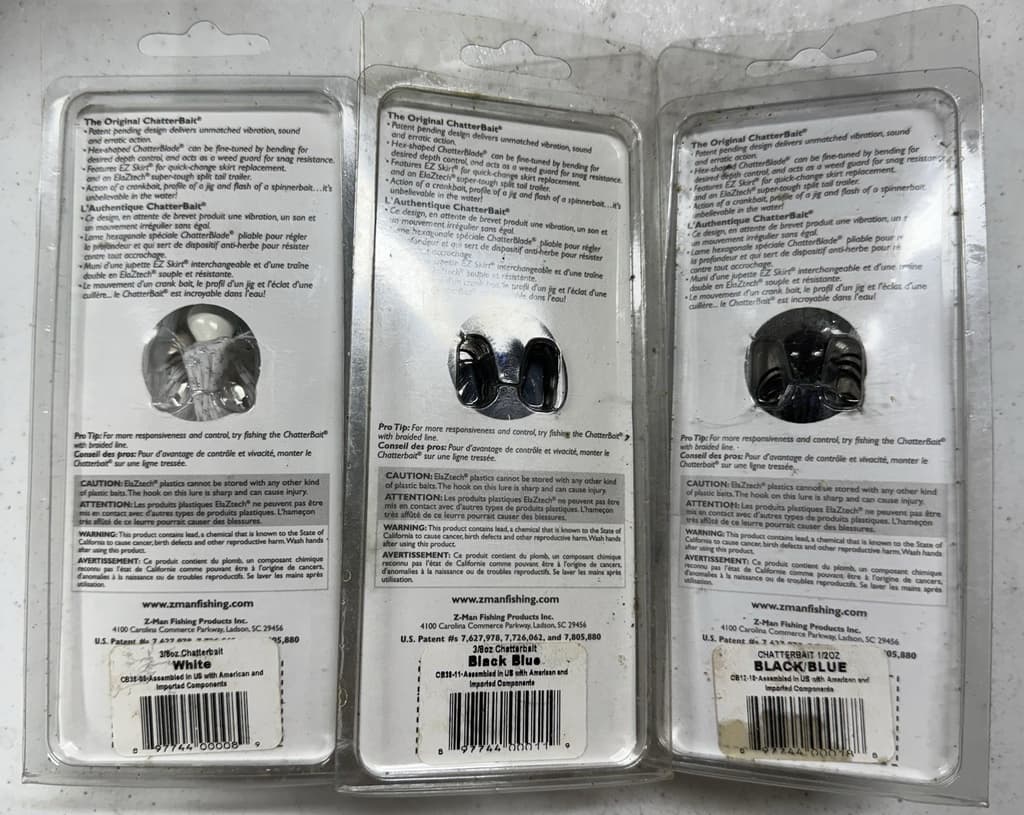 CHATTERBAIT ORIGINAL NEW X 3 - Image 2