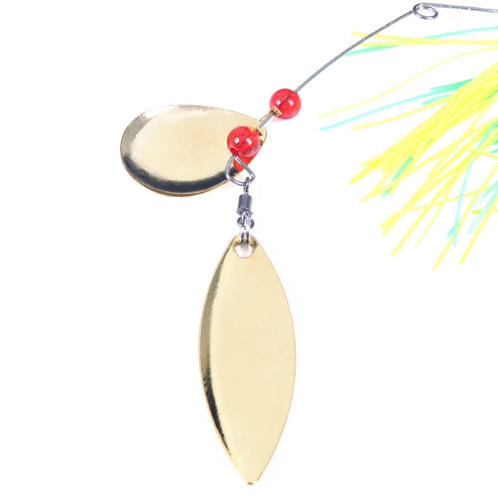 4PCS Spinnerbait Fishing Lure Buzzbait 19g Blade Bait Spoon Rubber Skirt Bass - Image 7