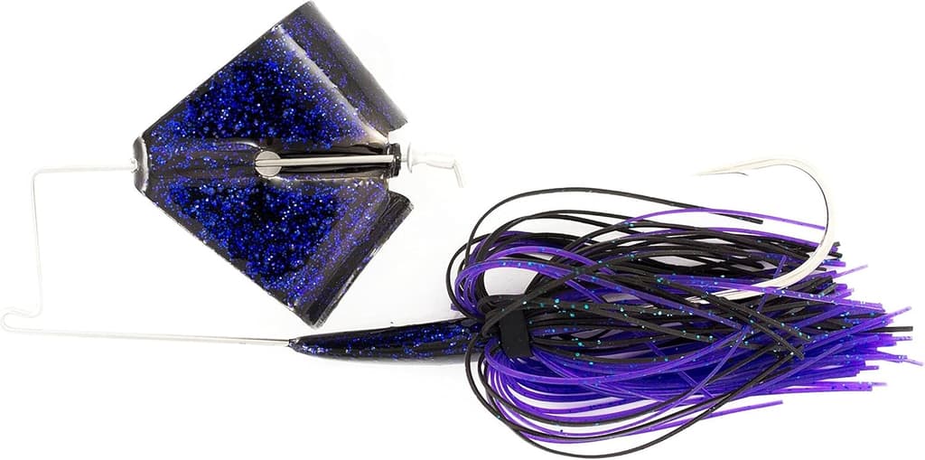 Nichols Lures Rb14-12 Reflex Metal Flake Buzzbait, Jt's Tidal Blue Fleck, 1/2 oz - Image 1