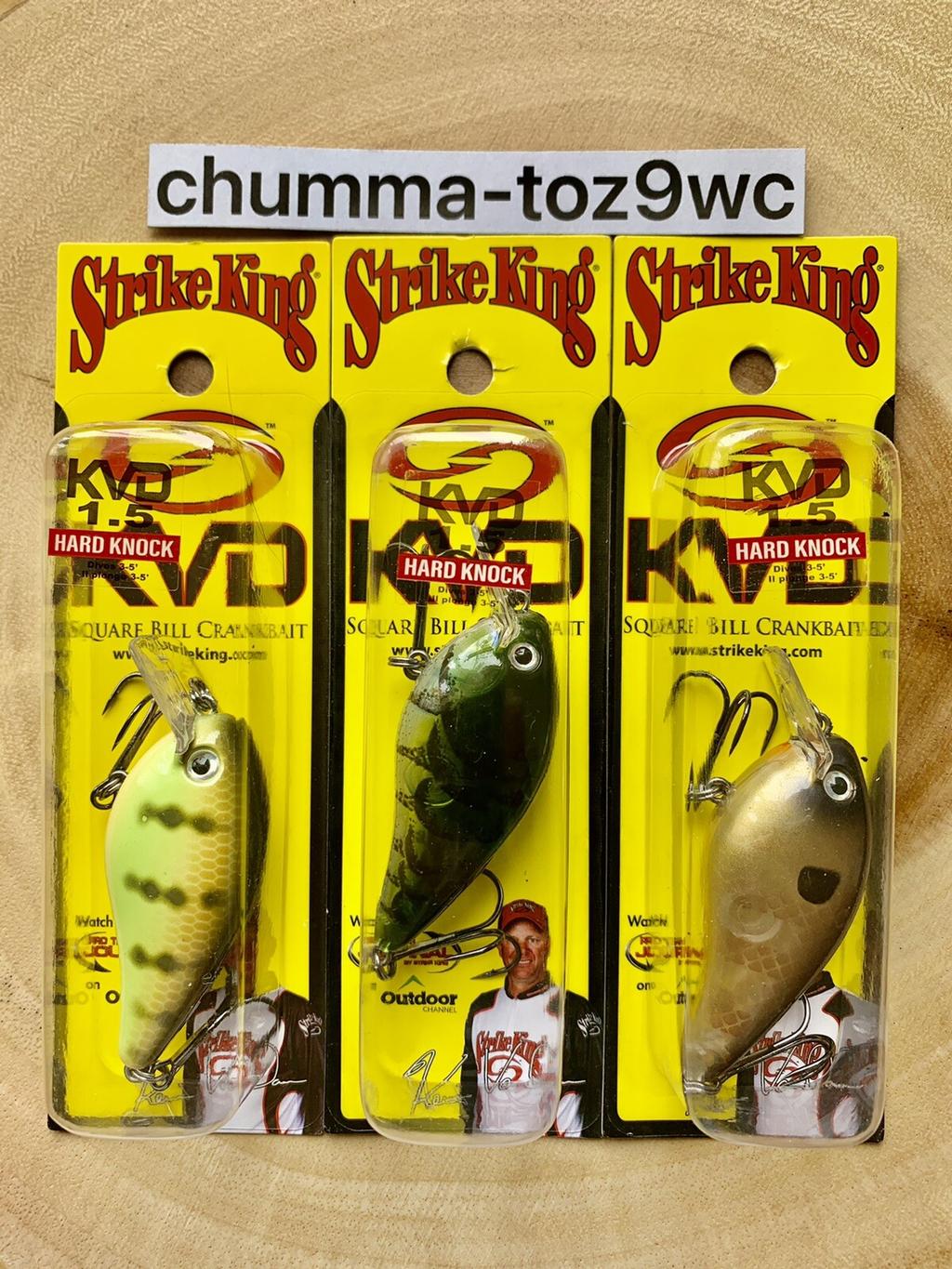 KVD1.5 (Lot Of 3) “Hard Knock” Square-bill Crankbait, Strike King, Bass, NWT! - Image 10