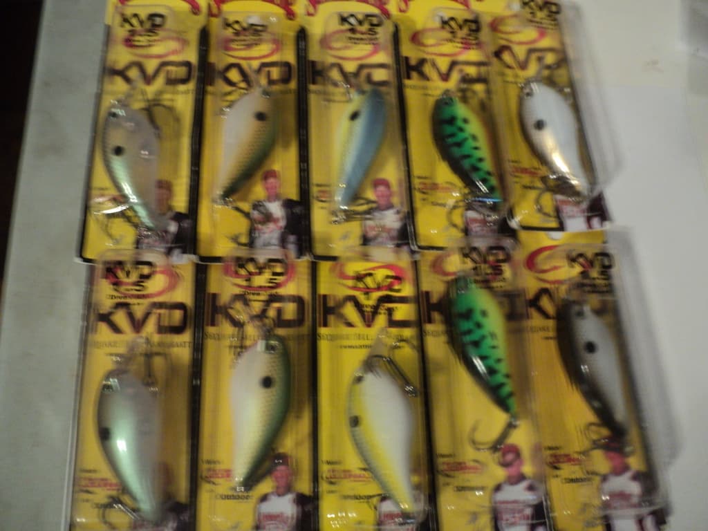 10 - STRIKE KING KVD CRANKBAITS ALL 1.5 NIP - Image 1