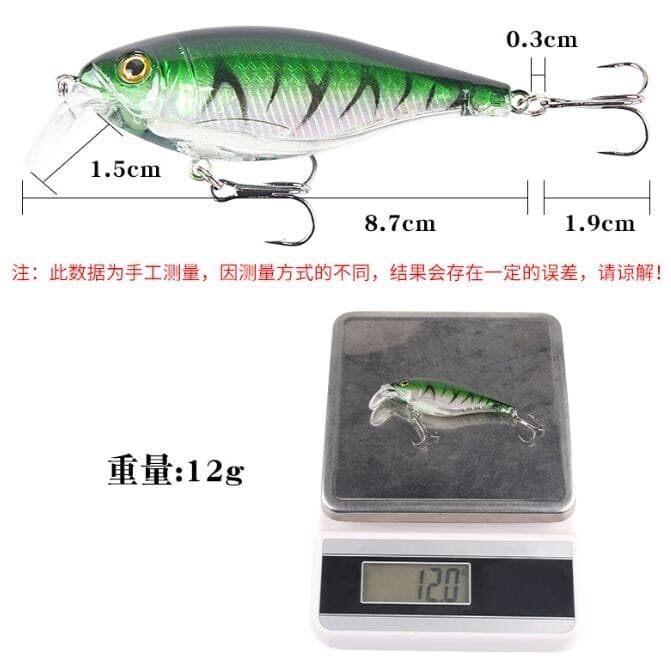 8PCS Minnow Fishing Lure 12g Hard Trolling Sinking Swimbait Saltwater Isca Bass - Image 9