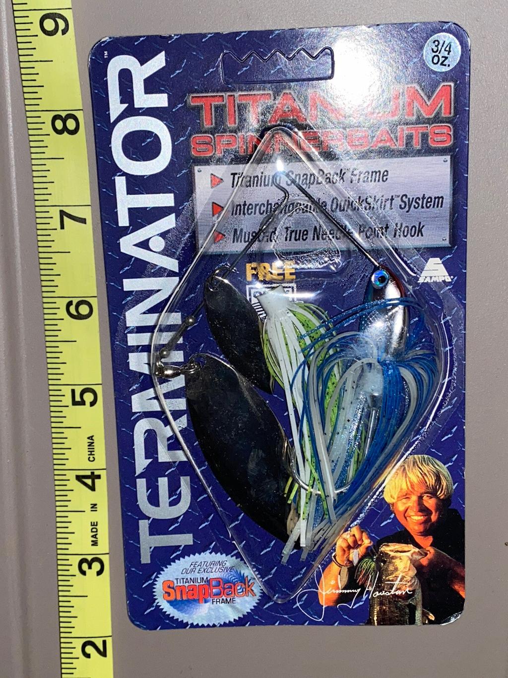 TUFF FIND CLASSIC TERMINATOR TITANIUM SPINNERBAIT FISHING LURES Discontinued 3/4 - Image 1