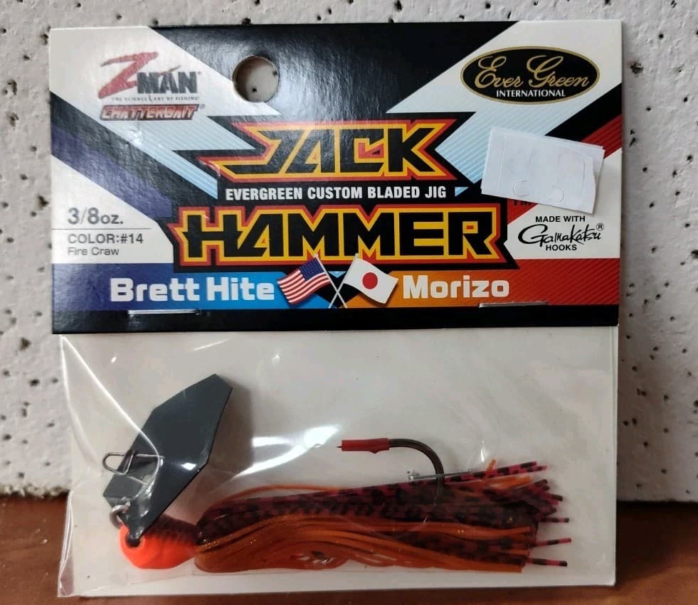 Z-Man Jack Hammer Fire Craw CBJH38-14 Chatterbait 3/8 oz. - Image 1