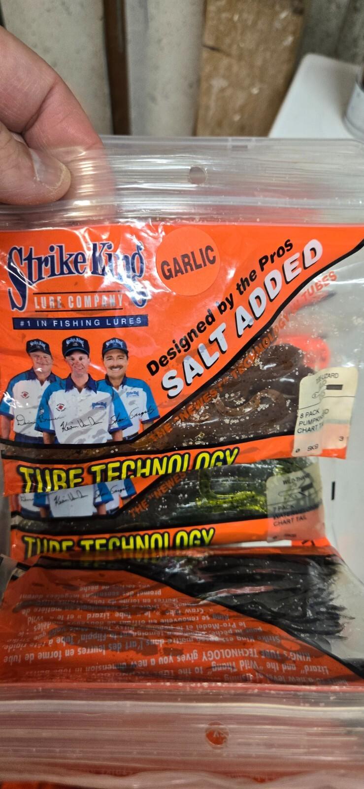 Strike King Soft Plastics New Old Stock Tube Technology Lot - Image 2
