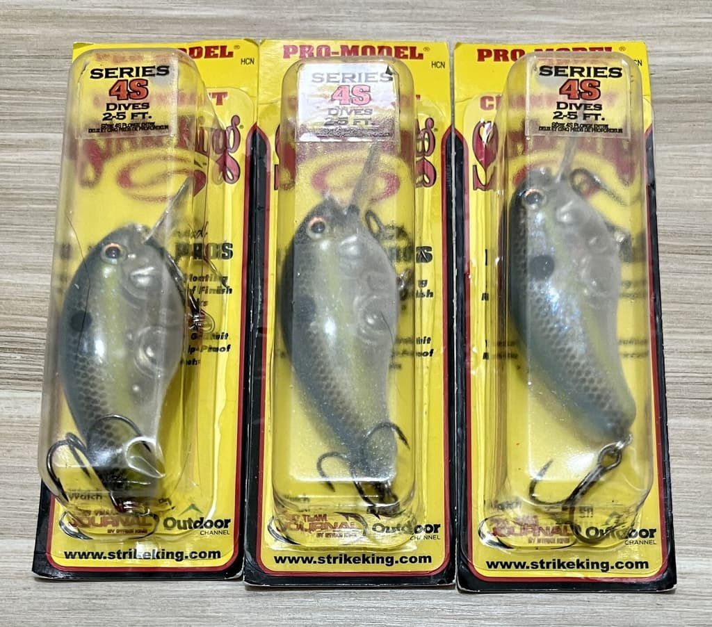 Strike King (Lot Of 3) Pro Model Series 4S Crankbait, Brand New! Free Shipping! - Image 5