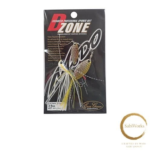 New Evergreen Spinnerbait D Zone Double Willow Leaf 3/8oz Chart Shad #27 - Image 1