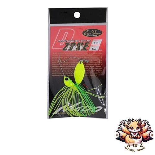 NEW Evergreen Spinnerbait D-Zone Fly Single Willow Leaf 1/4oz Super Chart #11 - Image 1