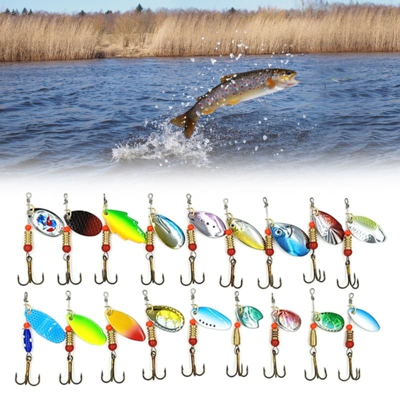30Pcs Spinner Baits Fishing Lures Metal Baits Crankbait Fishing Accessories - Image 3