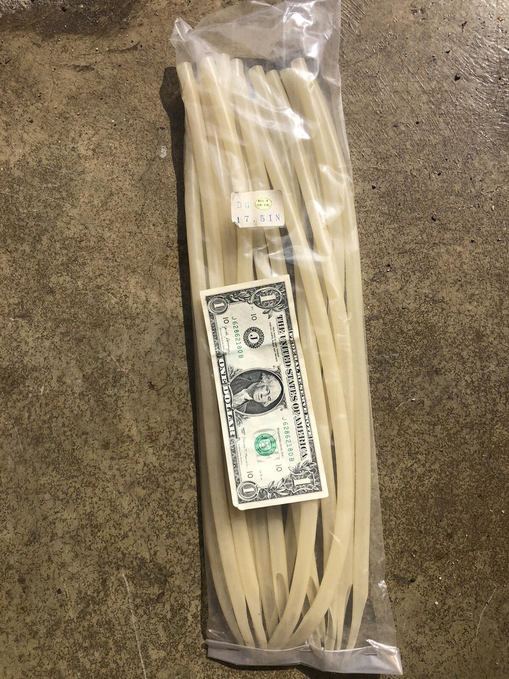 15pc Lot 17.5” Day Glow Surge Tube Striper Eel Trolling Lure Teaser #10DG 1lb - Image 1