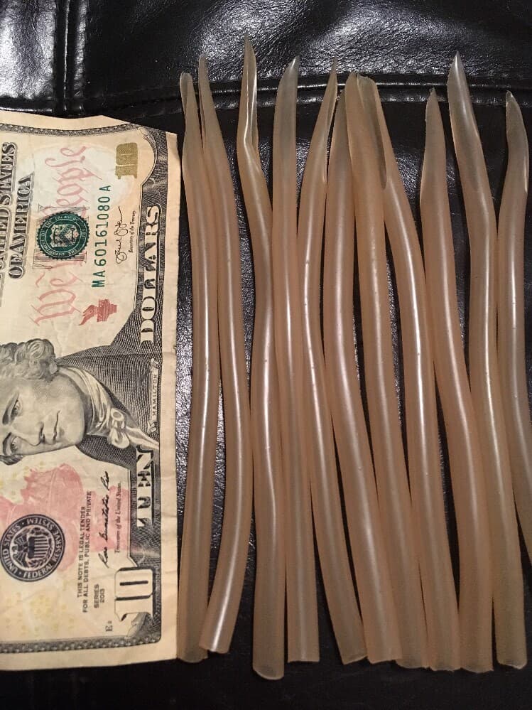 97pc Lot Surge Tube Nat Latex Color Striper Trolling Lure #3NL Bulk Mustad 31022 - Image 2