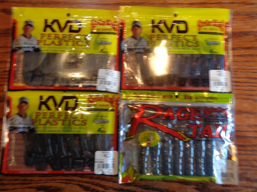 9 Strike King Tour Grade Football Jigs & 3 Pks KVD SRChunk, 1 Pk  Rage Tail Crw  - Image 3