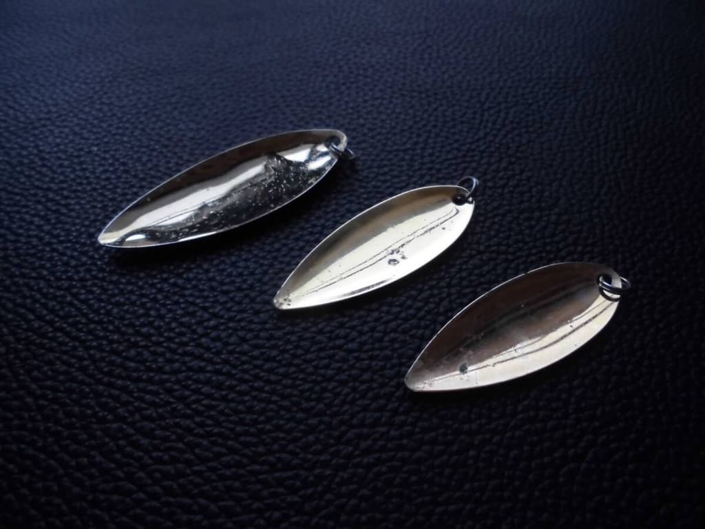 Valuable, scarce, Vintage HILDEBRANDT spinnerbait blade 1 x 2 pieces = 3 piece - Image 3