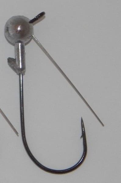 12 - 1/4oz 3/0 Weedless Wire Jighead FLAT EYE Grub Head Swimbait Umbrella Rig - Image 4