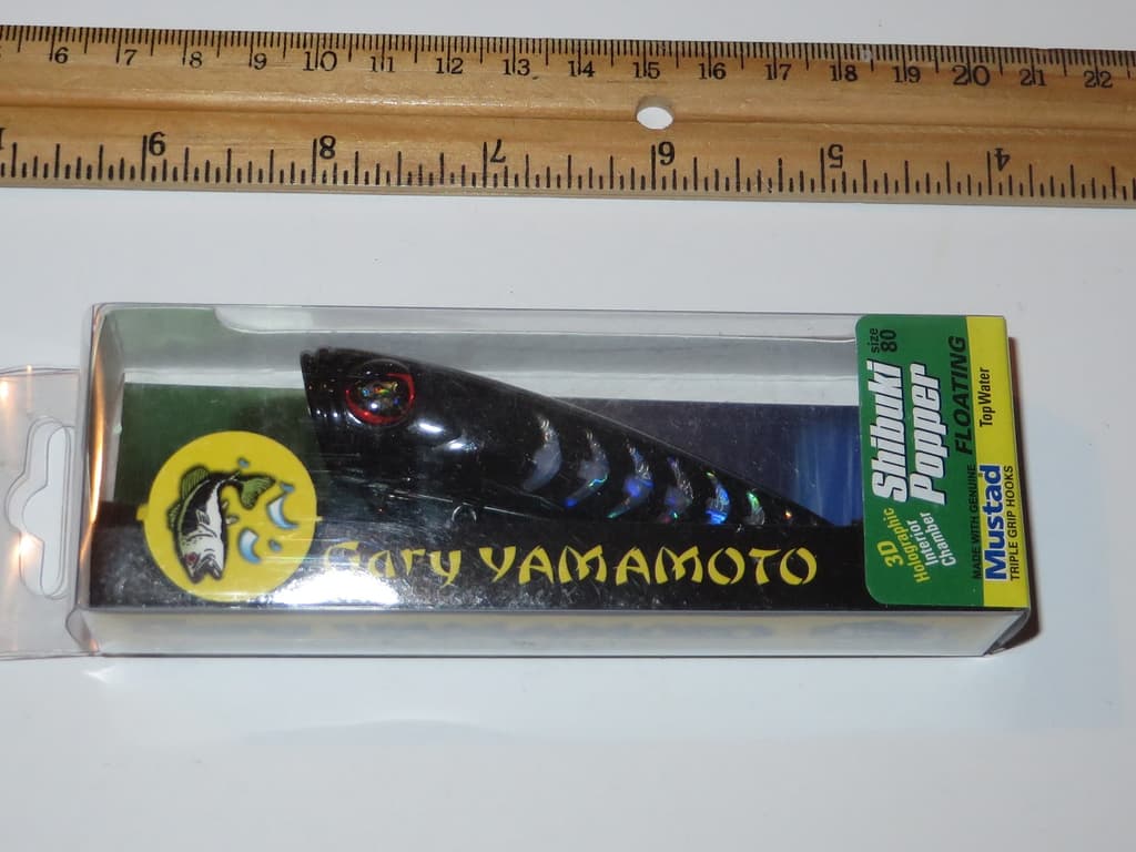 Gary Yamamoto Shibuki Popper Black White - Nice - Image 1