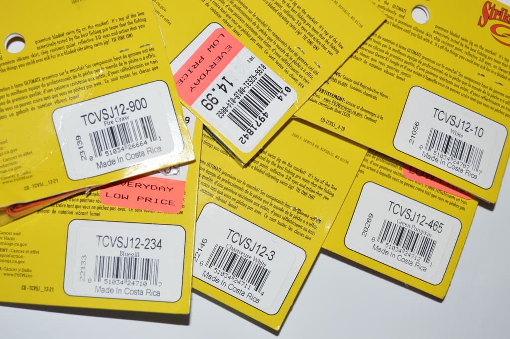 6 lures strike king thunder cricket bladed vibrating swim jig 1/2oz assortment - Image 5