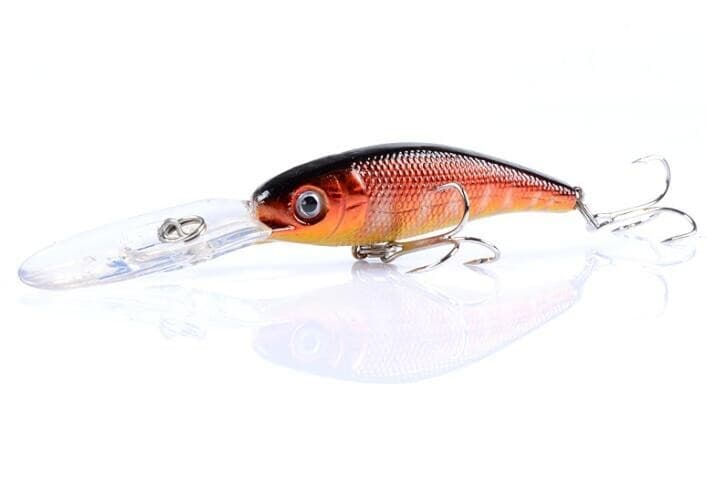 7PCS Fishing Lure Minnow 10cm 8g Crankbait Swimbait Artificial Wobblers Trolling - Image 8